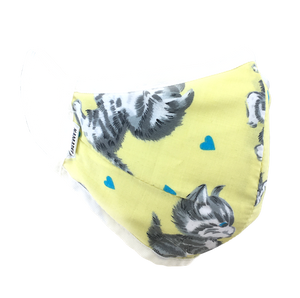 Kittens Yellow - Namaske Style Face Mask