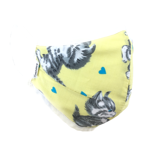 Kittens Yellow - Namaske Style Face Mask