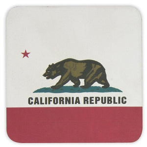 Leather Coaster "California Republic"