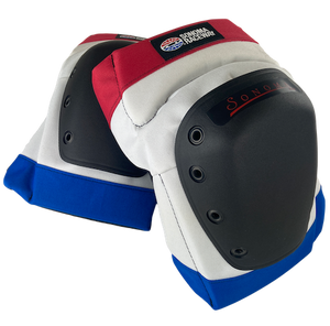 K2-S Sonoma Raceway Edition Knee Pads Red-White-Blue