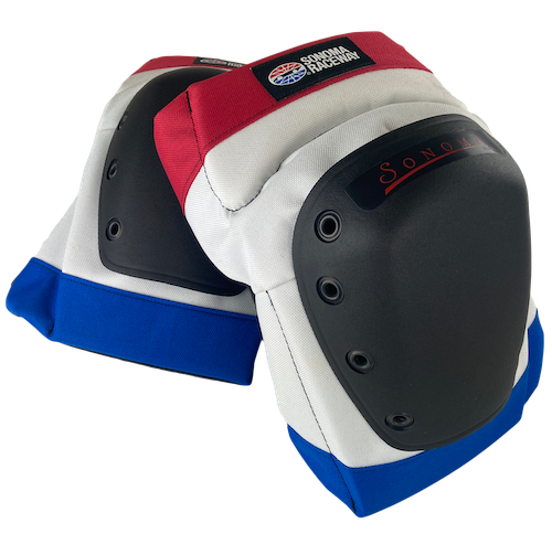 K2-S Sonoma Raceway Edition Knee Pads Red-White-Blue