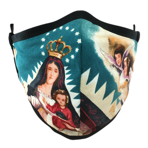 Virgen De La Caridad Face Mask - Blue