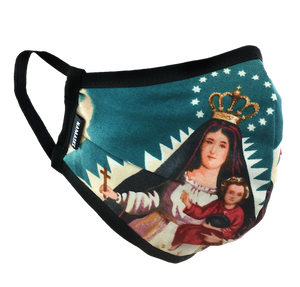 Virgen De La Caridad Face Mask - Blue