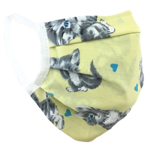 Load image into Gallery viewer, Kittens Yellow - Surgical Style Face Mask
