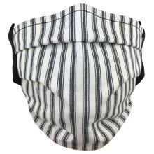 Load image into Gallery viewer, Black Stripes - Surgical Style Face Mask
