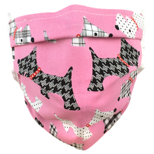 Load image into Gallery viewer, Pink Terriers - Surgical Style Face Masks
