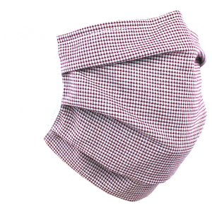 Gingham Check Red - Surgical Style Face Mask