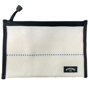 Fire Hose Pouch Graton - White Blue Stripe