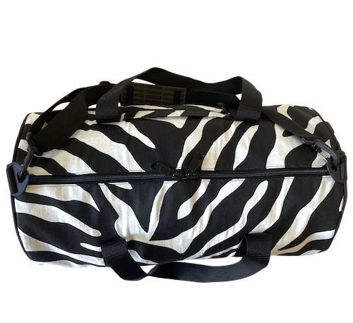 Black White Zebra Stripe Duffle Bag