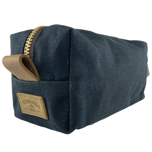 Waxed Canvas Dopp Kit Black