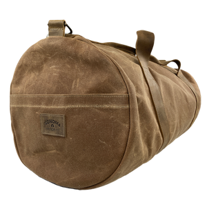 Waxed Canvas Duffle Bag Brown