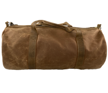 Load image into Gallery viewer, Waxed Canvas Duffle Bag Brown
