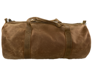 Waxed Canvas Duffle Bag Brown