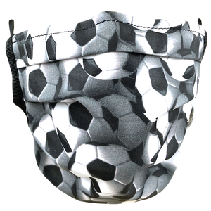 Soccer Balls Black-White - Surgical Style Face Mask