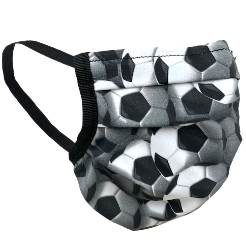 Soccer Balls Black-White - Surgical Style Face Mask