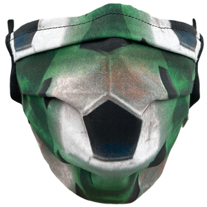 Soccer Balls Green - Surgical Style Face Mask